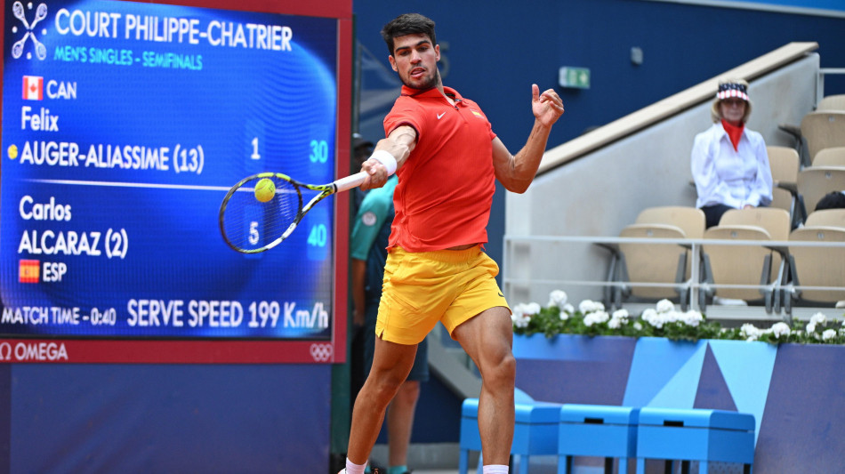 Parigi: Tennis, Alcaraz &egrave; in finale nel singolare maschile