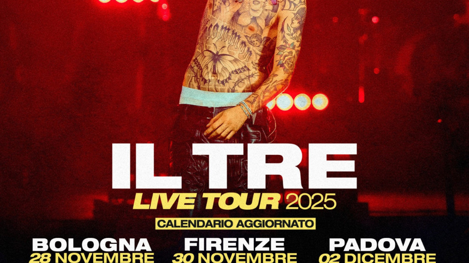 Il Tre, al via il live tour nelle principali città italiane