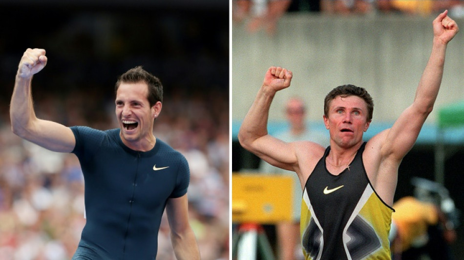 Athl&eacute;tisme: l'&eacute;volution du record du monde du saut &agrave; la perche