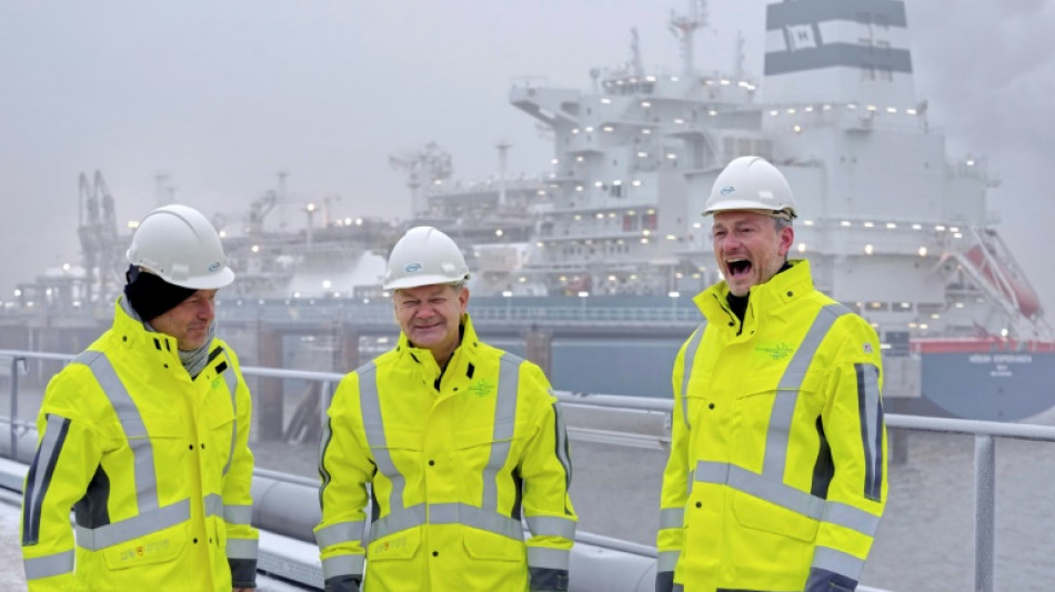 L'Allemagne met &agrave; l'eau son premier terminal m&eacute;thanier en mer du Nord