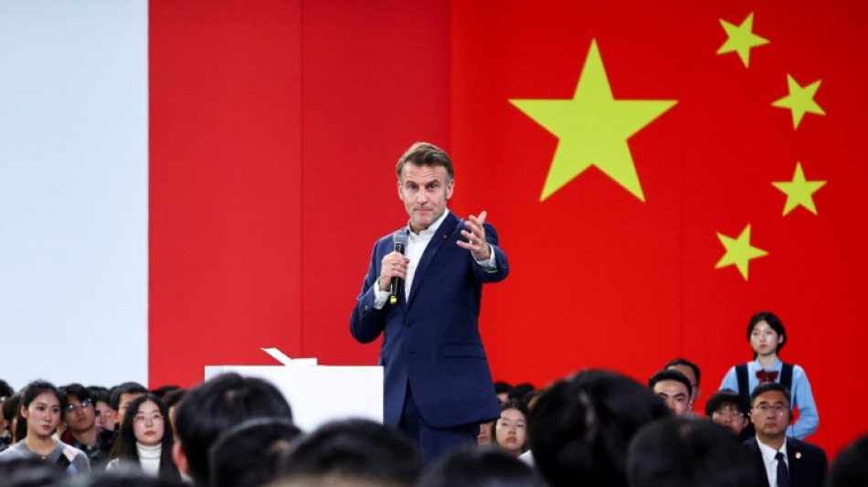 Macron urge mantener el "esfuerzo de guerra" en favor de Ucrania al cierre de su visita en China