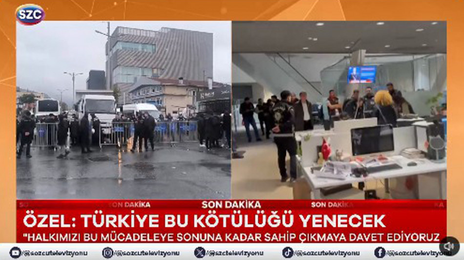 Polizia nella sede della tv turca pro-opposizione, sospese le trasmissioni ATTESA FOTO