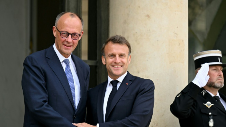 Merz in Paris von Frankreichs Pr&auml;sident Macron empfangen