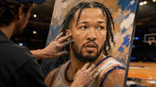 Pittsburgh Speed Painter Surprises Jalen Brunson With 10-Minute Portrait