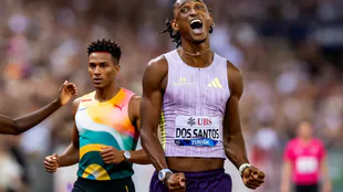 Alison dos Santos bricht Weltrekord &uuml;ber 400 Meter H&uuml;rden