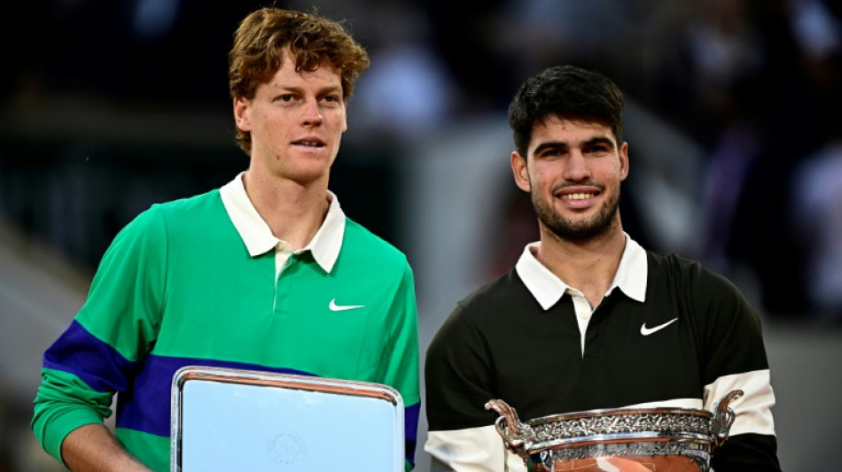 Roland-Garros: après une finale de légende, le duel Alcaraz-Sinner solidement installé