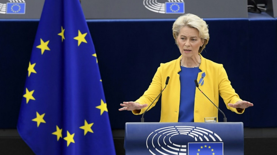 Sur le d&eacute;part pour Kiev, von der Leyen promet une r&eacute;forme "profonde" du march&eacute; de l'&eacute;lectricit&eacute;